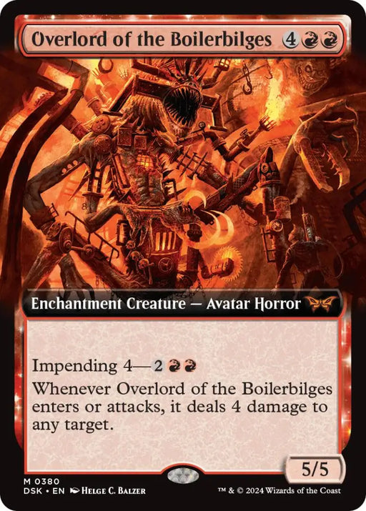 Overlord of the Boilerbilges (Extended Art) [Duskmourn: House of Horror] - MTG Single