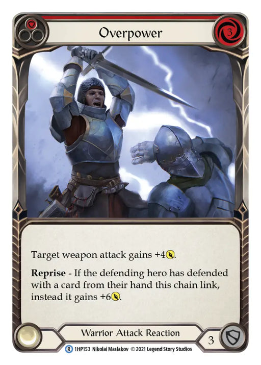 Overpower (Red) [1HP153] (History Pack 1) - Flesh And Blood Single