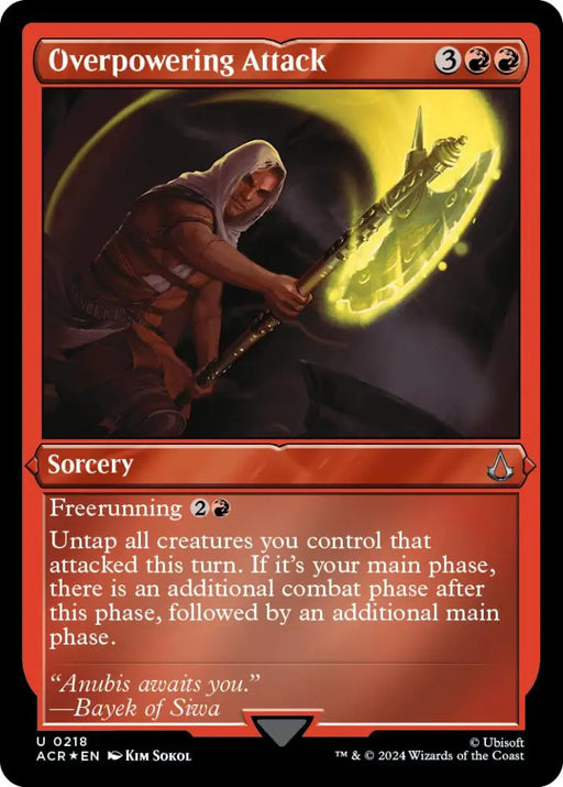 Overpowering attack (Foil Etched) [Assassin’s Creed] - MTG Single