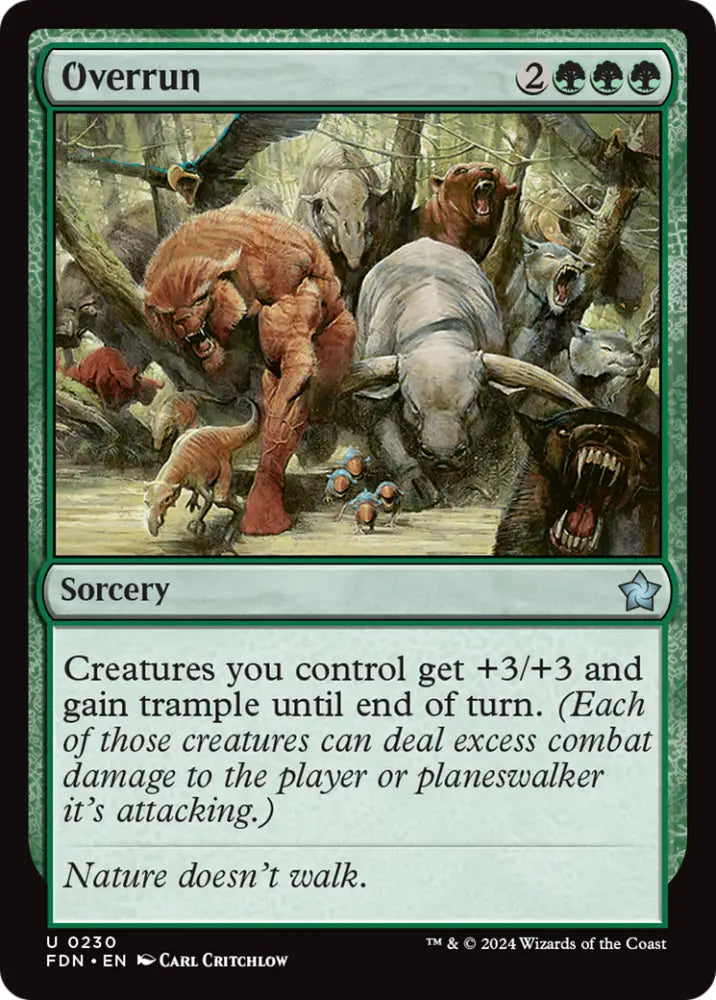 Overrun [Foundations] - MTG Single