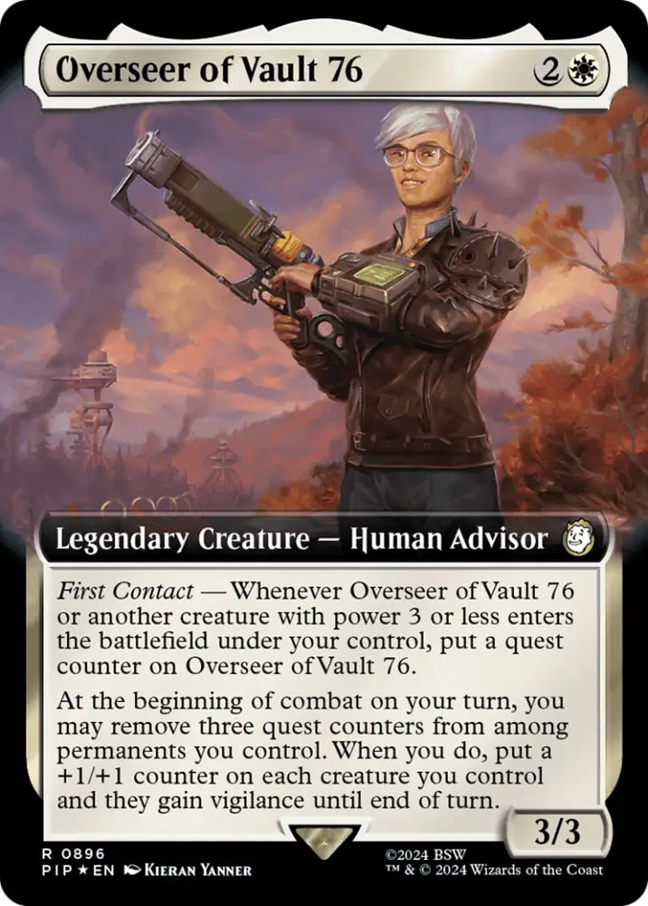Overseer of Vault 76 (Extended Art) (Surge Foil) [Fallout] - MTG Single