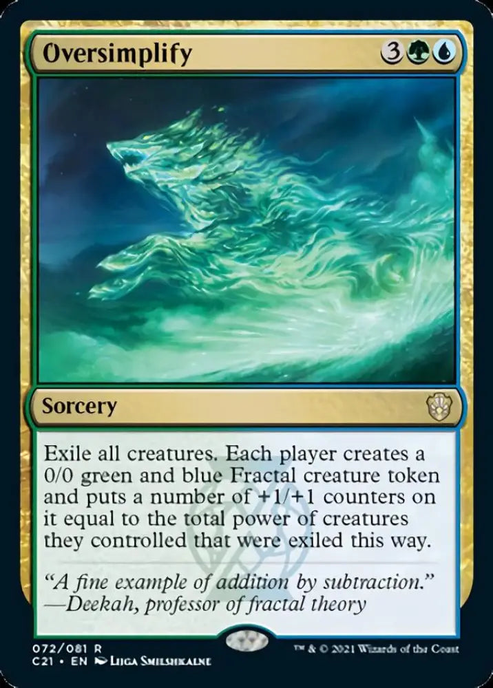 Oversimplify [Commander 2021] - MTG Single