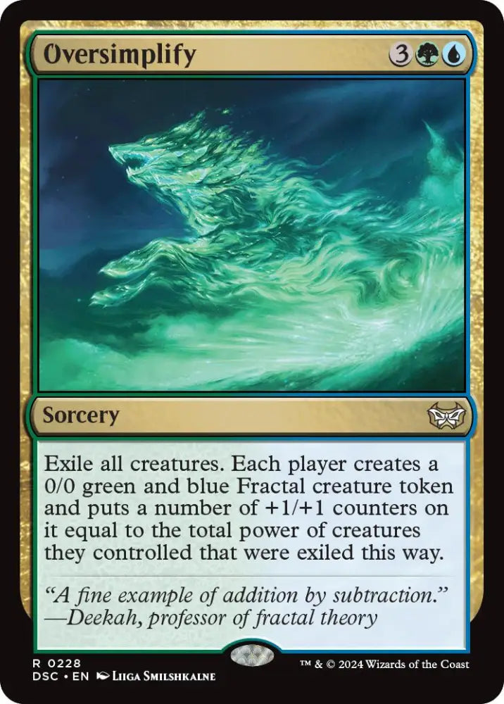 Oversimplify [Duskmourn: House of Horror Commander] - MTG Single