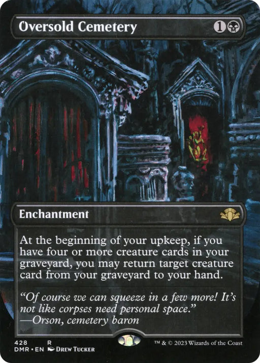 Oversold Cemetery (Borderless Alternate Art) [Dominaria Remastered] - MTG Single