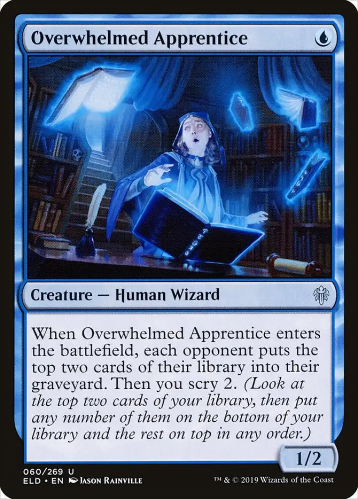 Overwhelmed Apprentice [Throne of Eldraine] - MTG Single