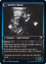 Overwhelmed Archivist // Archive Haunt [Innistrad: Double Feature] - MTG Single