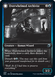 Overwhelmed Archivist // Archive Haunt [Innistrad: Double Feature] - MTG Single