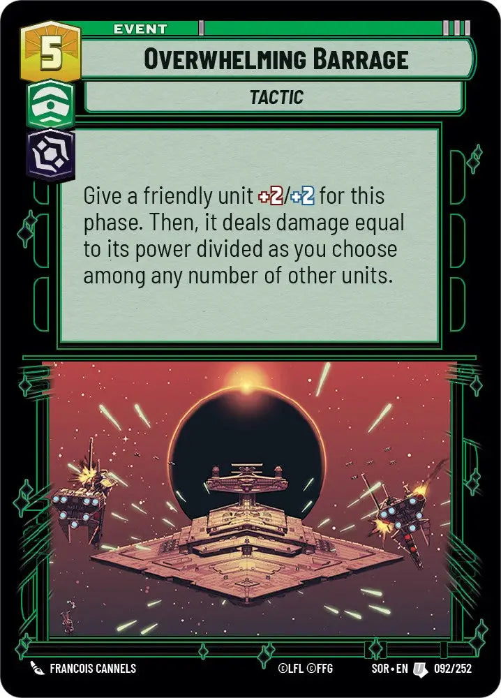 Overwhelming Barrage (092/252) [Spark of Rebellion] - Star Wars: Unlimited Single