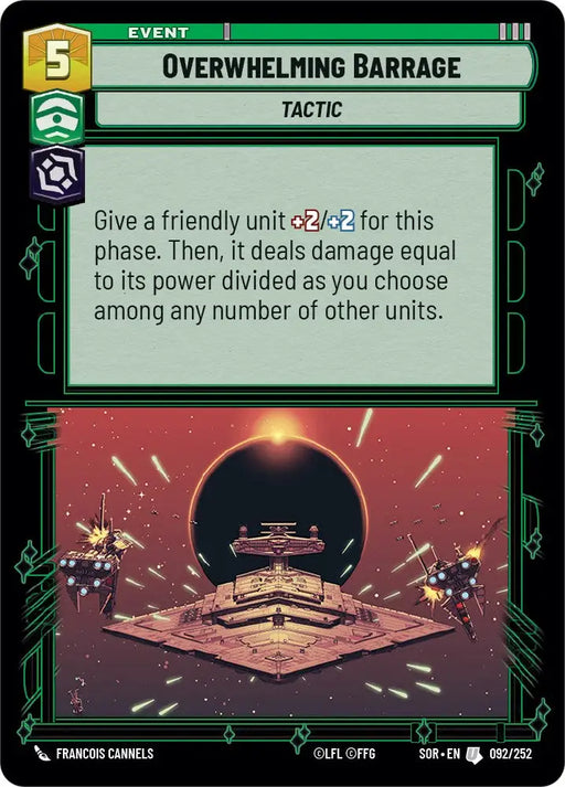 Overwhelming Barrage (092/252) [Spark of Rebellion] - Star Wars: Unlimited Single