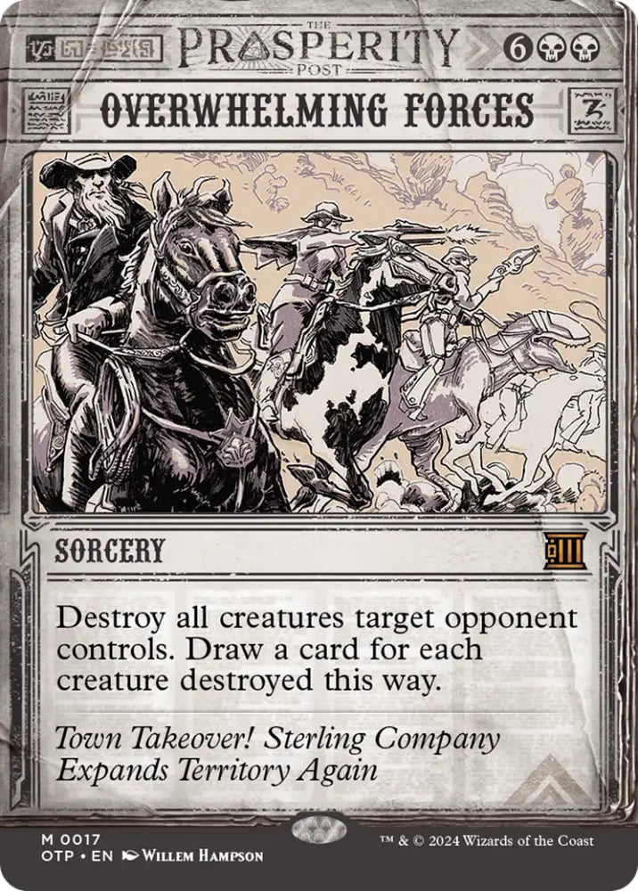 Overwhelming Forces [Outlaws of Thunder Junction: Breaking News] - MTG Single