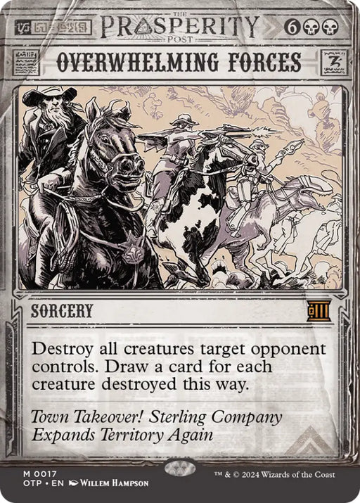 Overwhelming Forces [Outlaws of Thunder Junction: Breaking News] - MTG Single