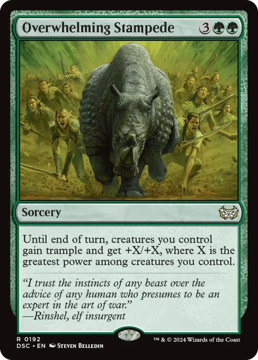 Overwhelming Stampede [Duskmourn: House of Horror Commander] - MTG Single