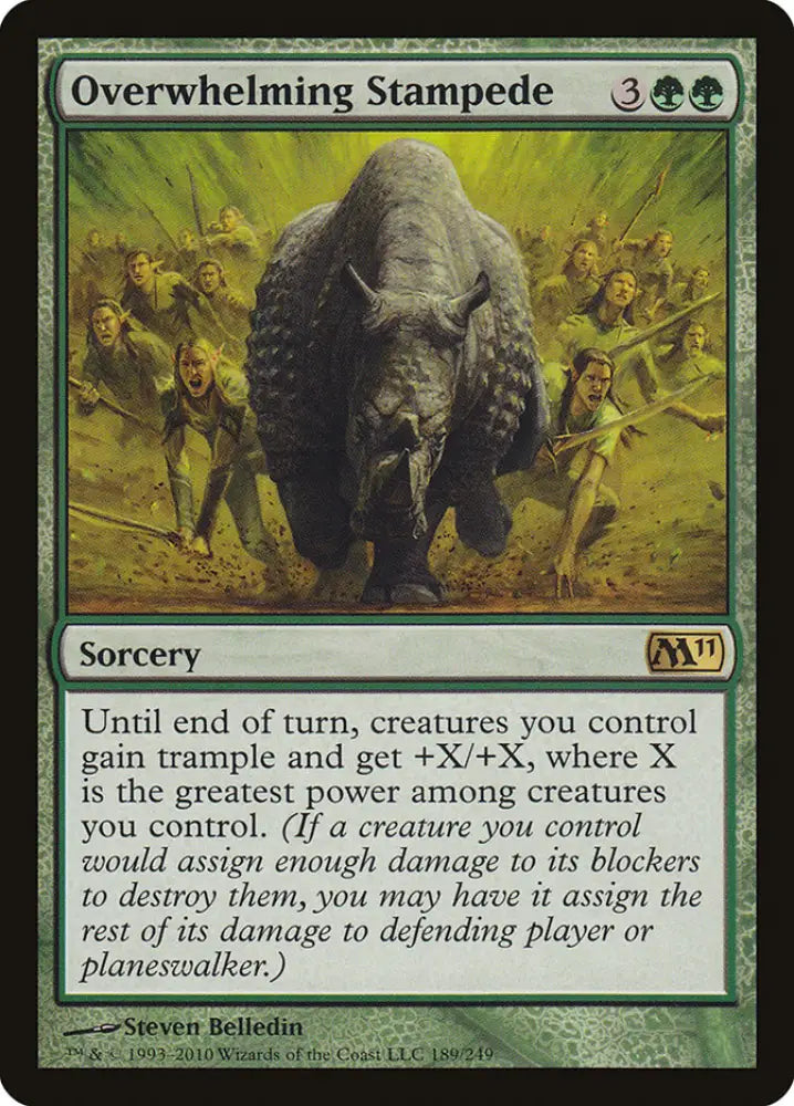Overwhelming Stampede [Magic 2011] - MTG Single