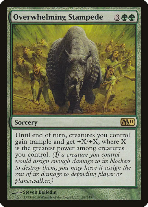 Overwhelming Stampede [Magic 2011] - MTG Single