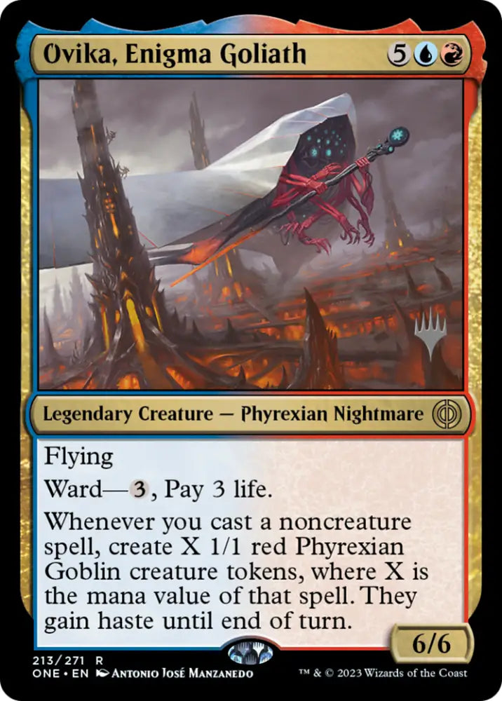Ovika Enigma Goliath (Promo Pack) [Phyrexia: All Will Be One Promos] - MTG Single