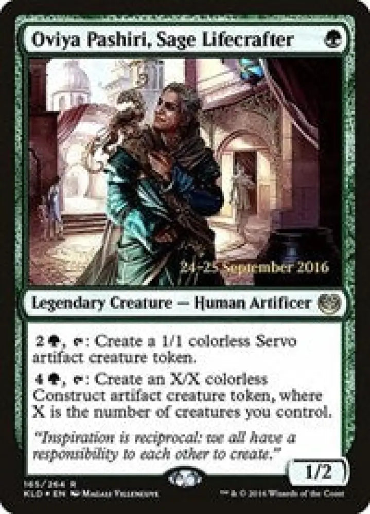 Oviya Pashiri, Sage Lifecrafter (165) [Prerelease Cards]