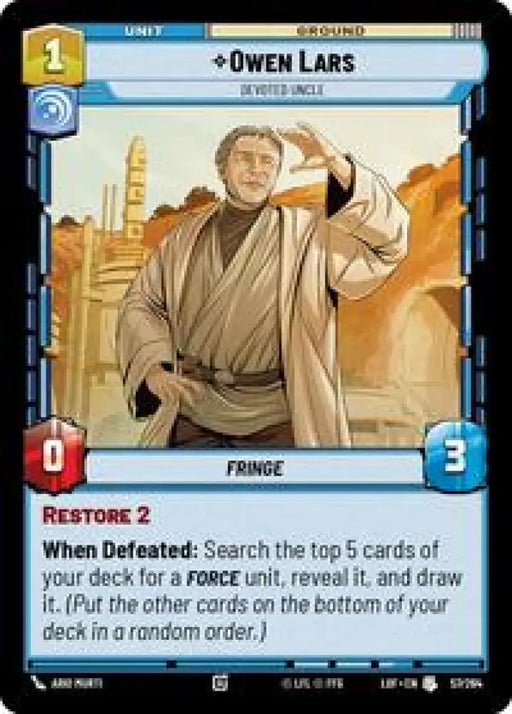 Owen Lars - Devoted Uncle (57/264) [Legends of the Force]