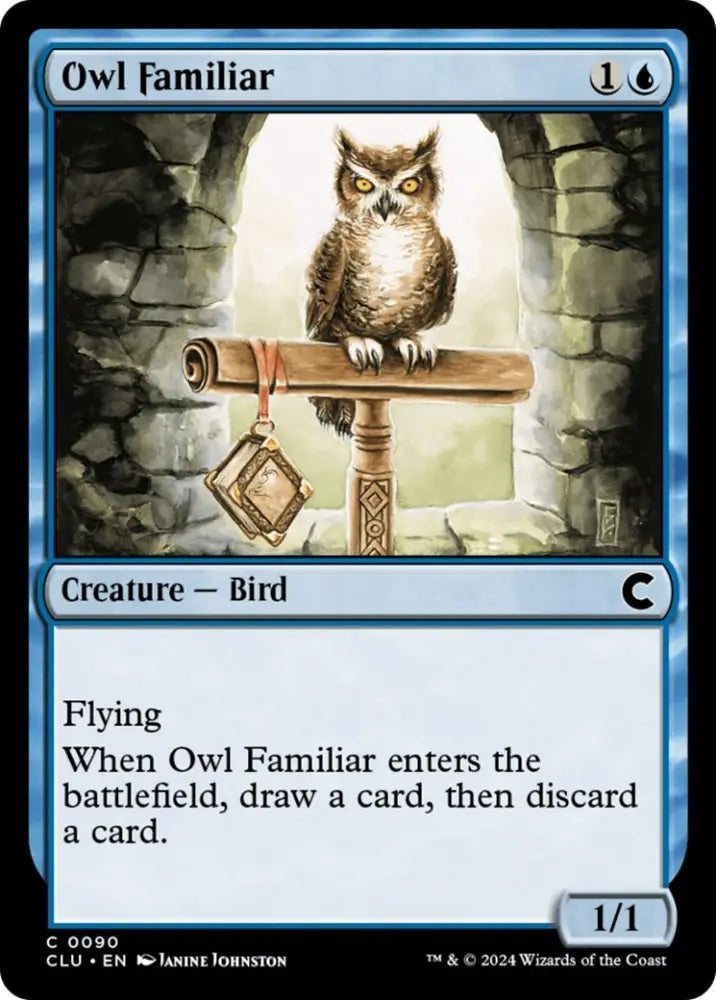 Owl Familiar [Ravnica: Clue Edition] - MTG Single