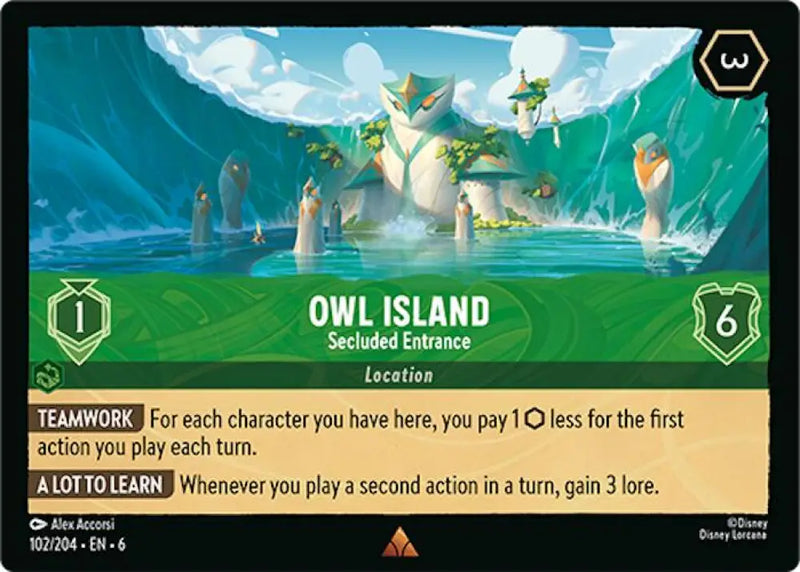 Owl Island - Secluded Entrance (102/204) [Azurite Sea] - Lorcana Single
