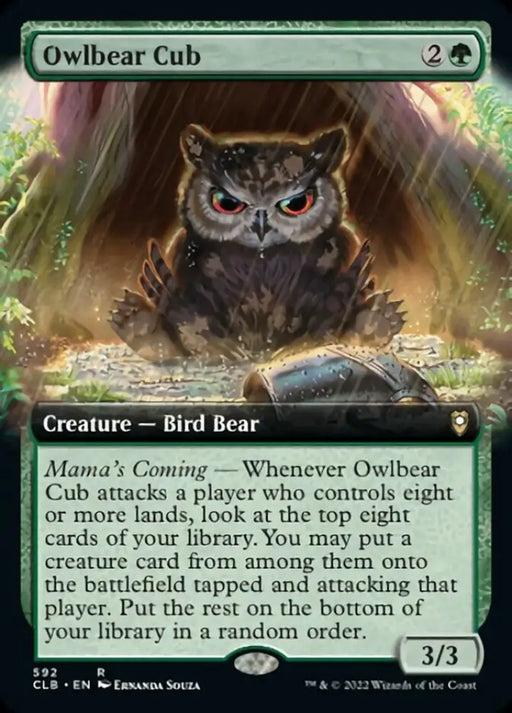 Owlbear Cub (Extended Art) [Commander Legends: Battle for Baldur’s Gate] - MTG Single