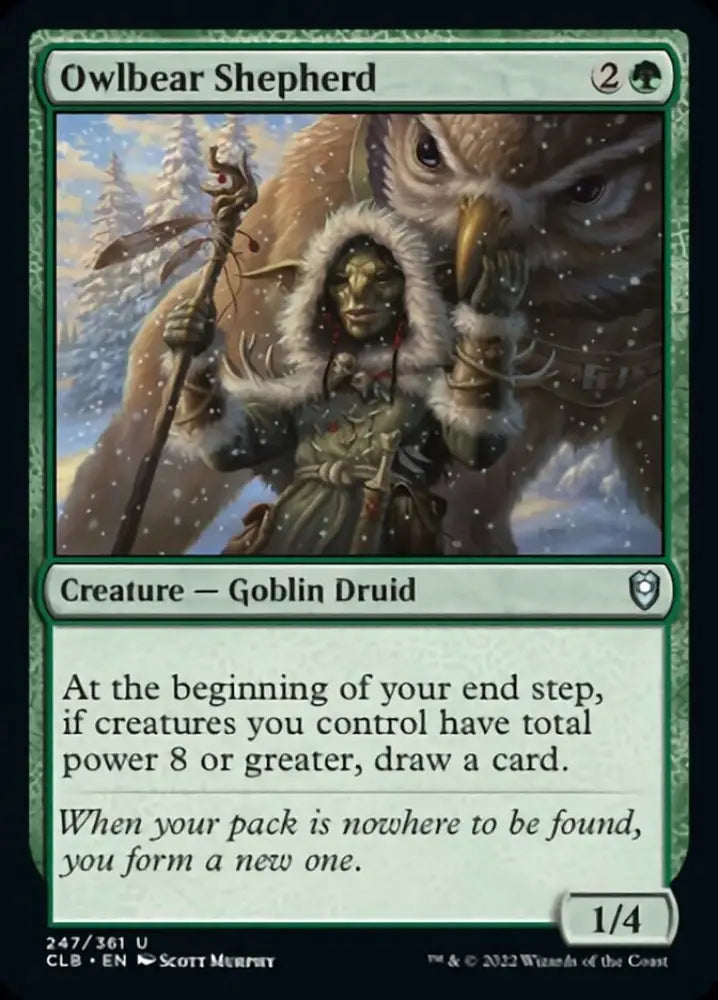 Owlbear Shepherd [Commander Legends: Battle for Baldur’s Gate] - MTG Single