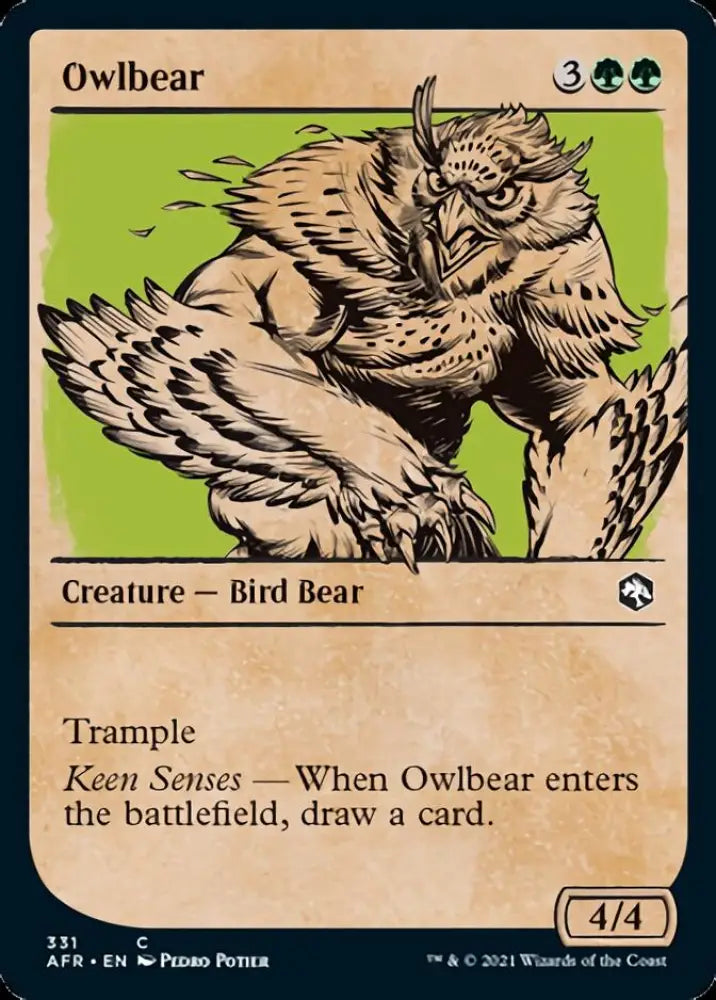 Owlbear (Showcase) [Dungeons & Dragons: Adventures in the Forgotten Realms] - MTG Single