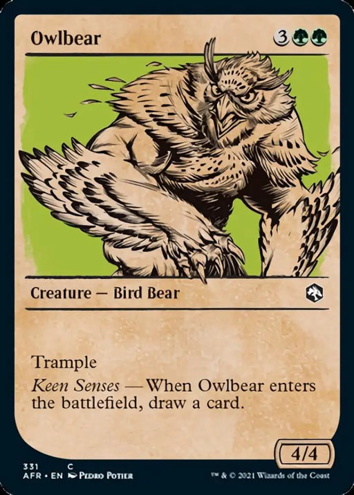 Owlbear (Showcase) [Dungeons & Dragons: Adventures in the Forgotten Realms] - MTG Single