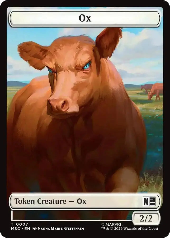 Ox (007) // Construct (014) Double-Sided Token (7 // 14) [Marvel Super Heroes Commander]