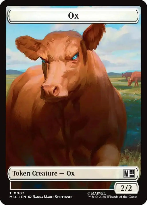 Ox (007) // Construct (014) Double-Sided Token (7 // 14) [Marvel Super Heroes Commander]