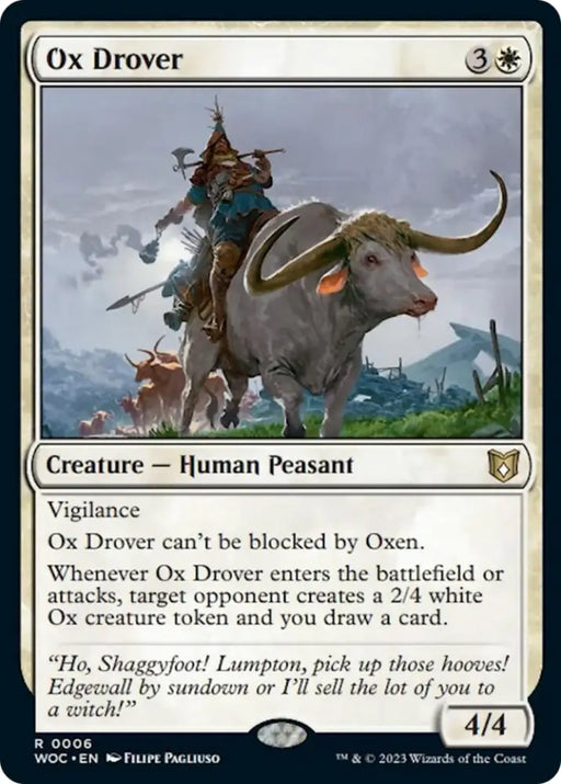 Ox Drover [Wilds of Eldraine Commander] - MTG Single