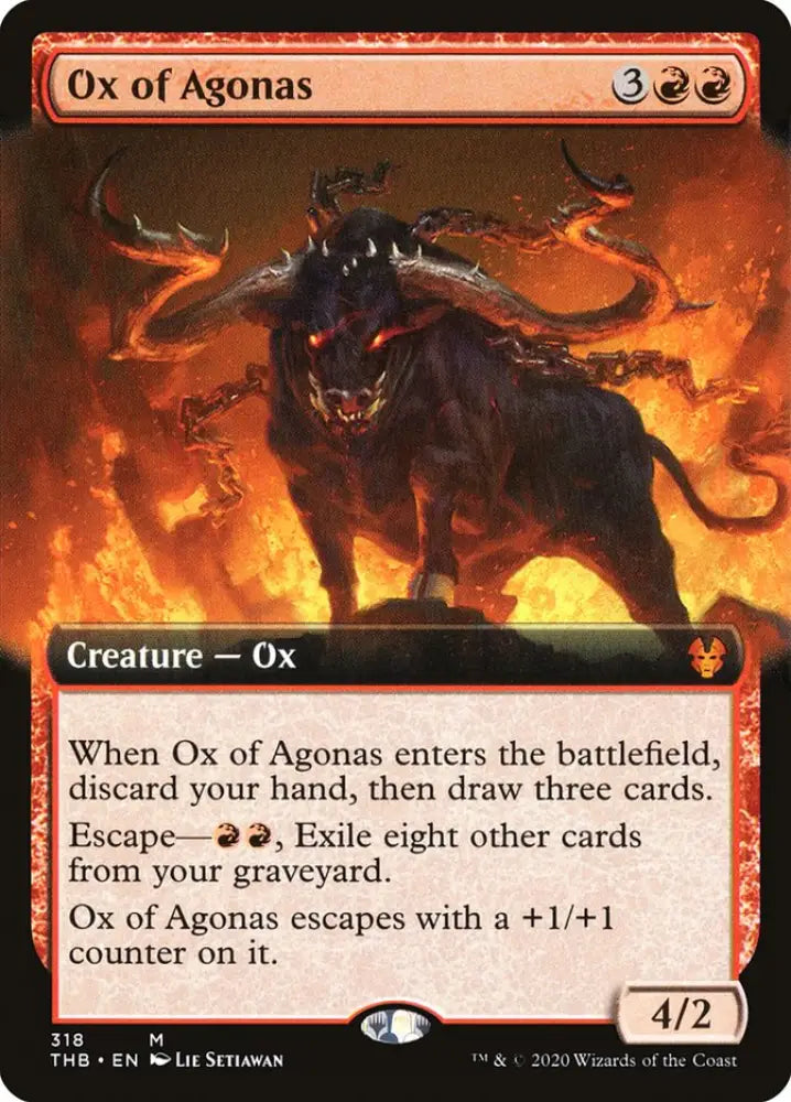 Ox of Agonas (Extended Art) [Theros Beyond Death] - MTG Single