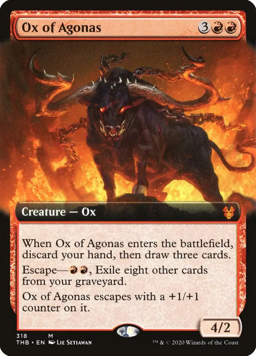 Ox of Agonas (Extended Art) [Theros Beyond Death] - MTG Single