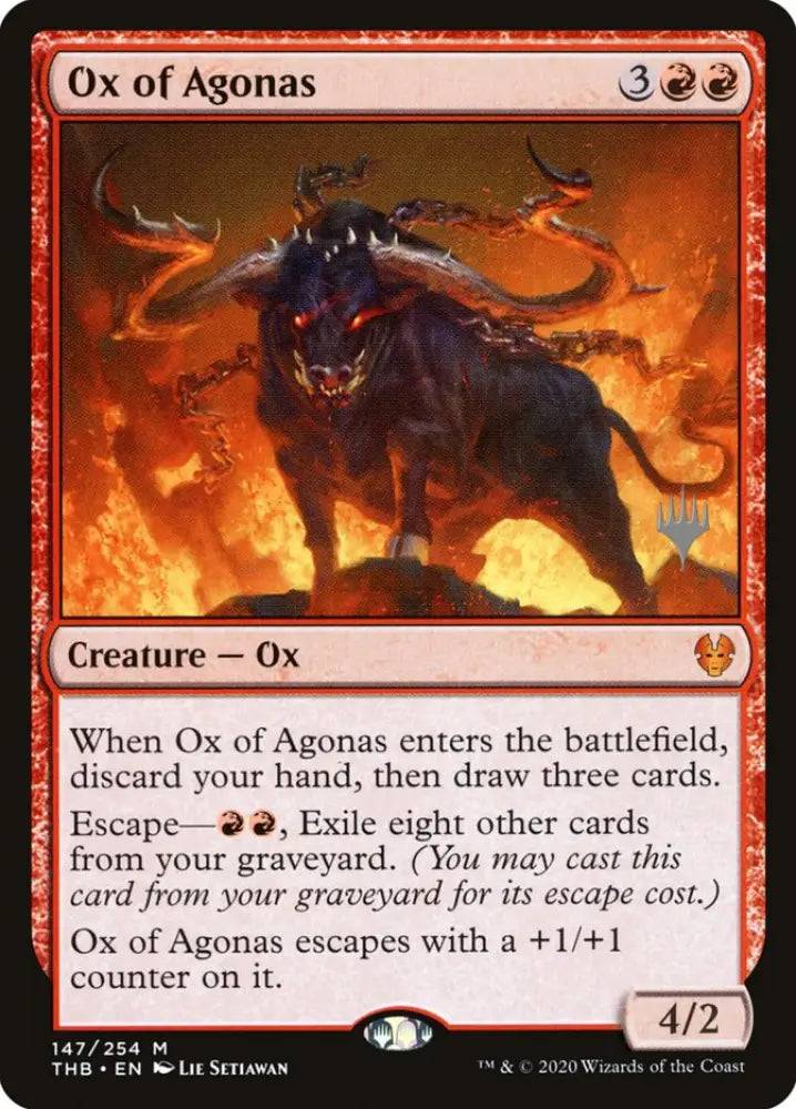 Ox of Agonas (Promo Pack) [Theros Beyond Death Promos] - MTG Single
