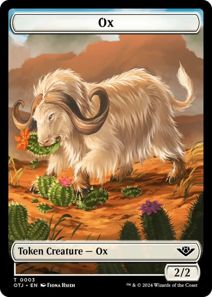 Ox Token [Outlaws of Thunder Junction Tokens] - MTG Single