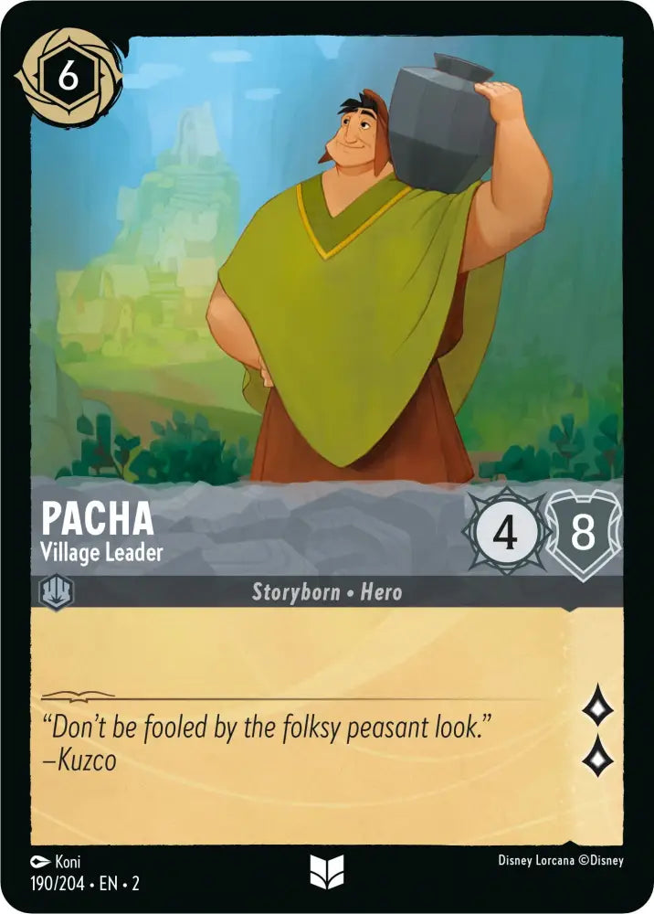 Pacha - Village Leader (190/204) [Rise of the Floodborn] - Lorcana Single