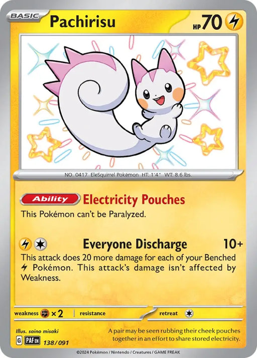 Pachirisu (138/091) [Scarlet & Violet: Paldean Fates] - Pokemon Single