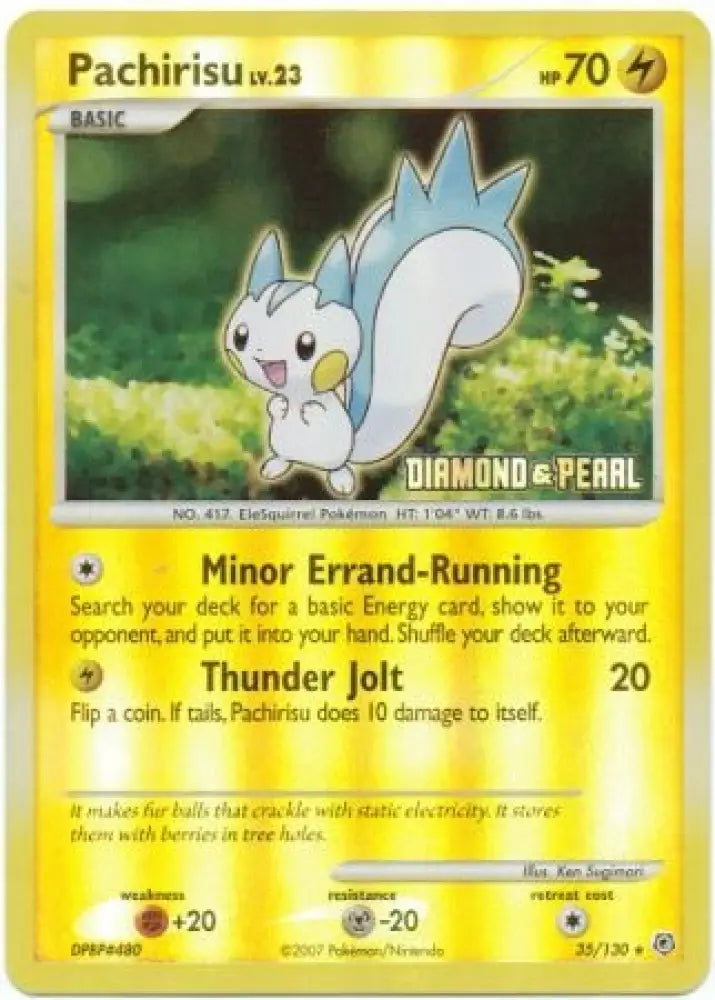 Pachirisu (35/130) [Burger King Promos: 2008 Collection] - Pokemon Single