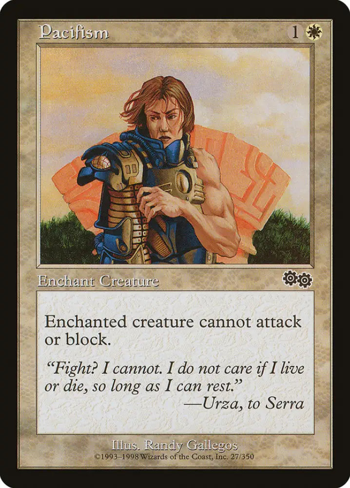 Pacifism [Urza’s Saga] - MTG Single