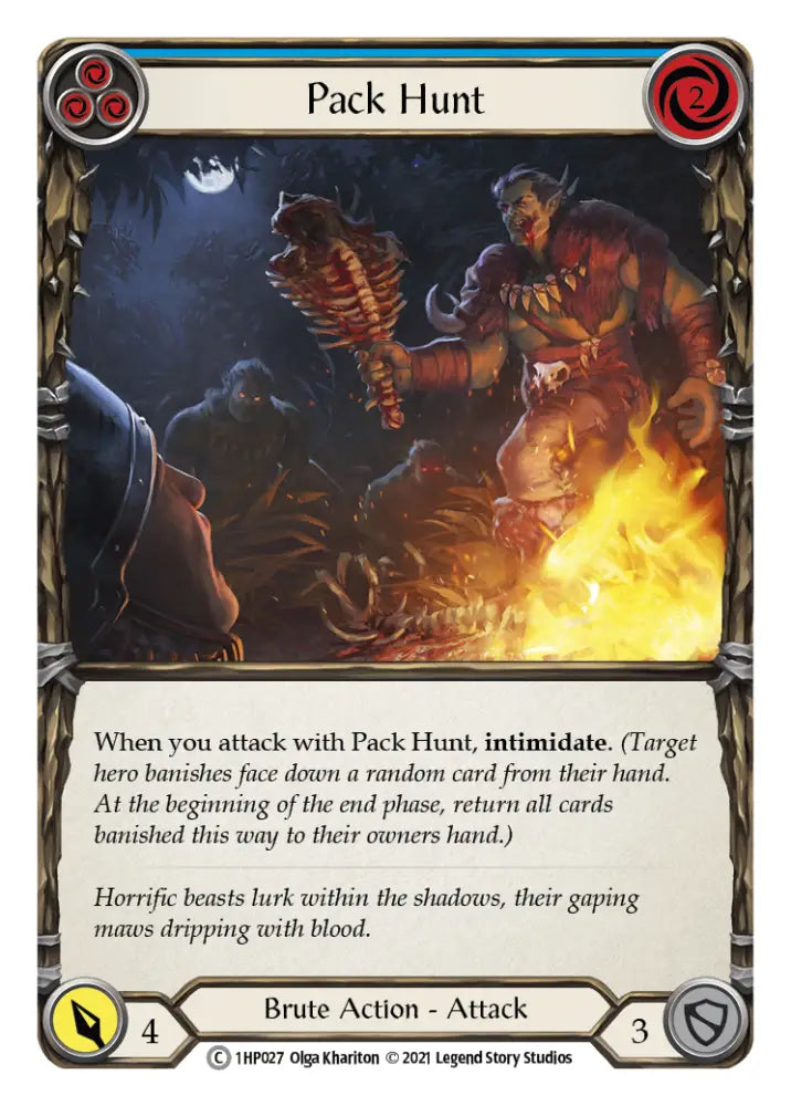 Pack Hunt (Blue) [1HP027] (History Pack 1) - Flesh And Blood Single