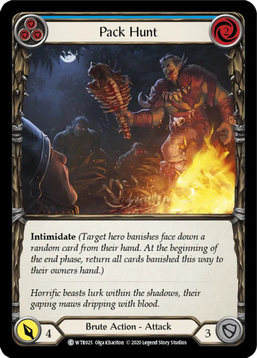 Pack Hunt (Blue) [Welcome to Rathe Unlimited] Unlimited Rainbow Foil - Flesh And Blood Single