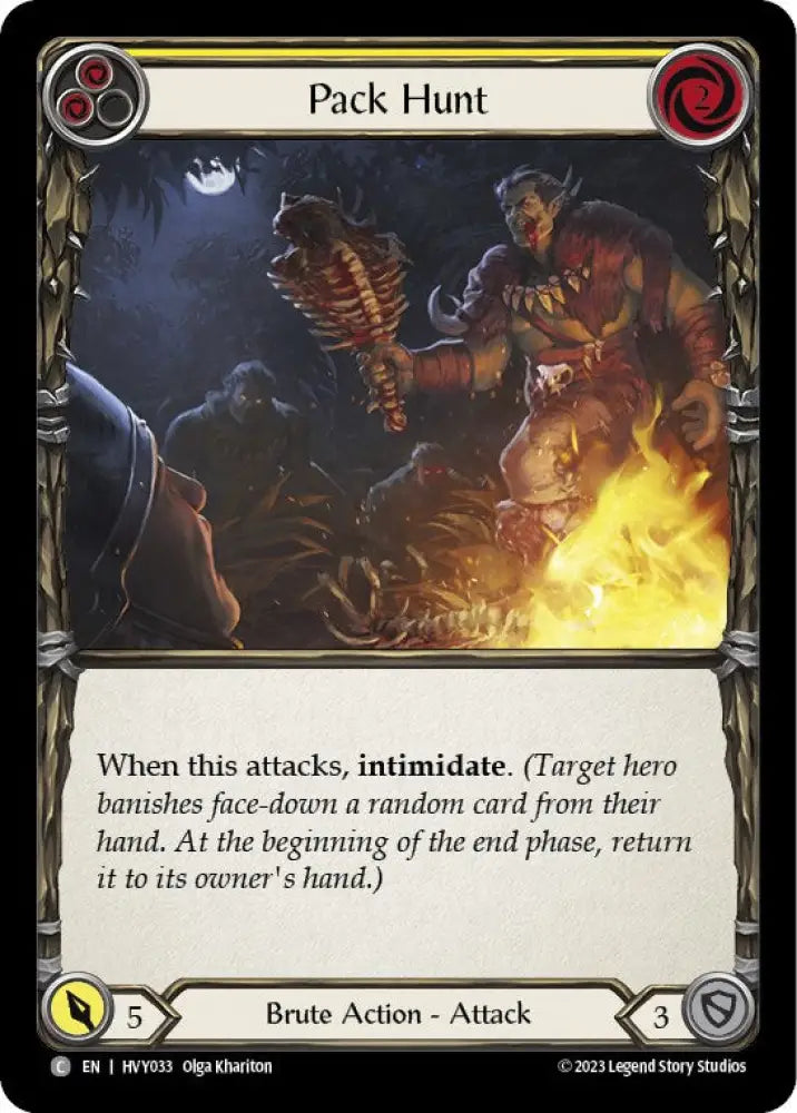 Pack Hunt (Yellow) [Heavy Hitters] - Flesh And Blood Single