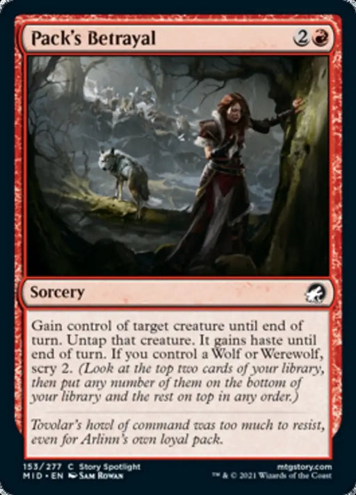 Pack’s Betrayal [Innistrad: Midnight Hunt] - MTG Single