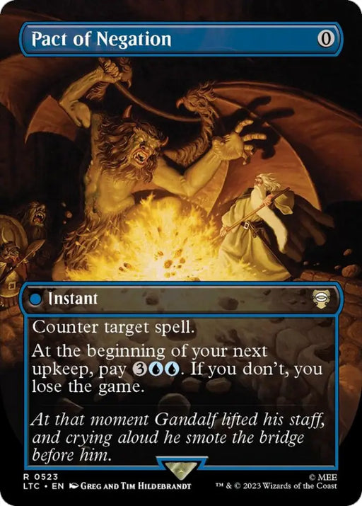 Pact of Negation (Borderless) [The Lord of the Rings: Tales of Middle-Earth Commander] - MTG Single