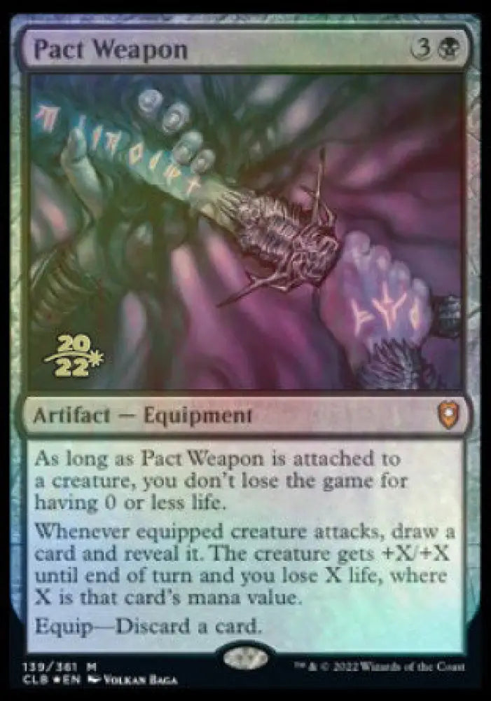 Pact Weapon [Commander Legends: Battle for Baldur’s Gate Prerelease Promos] - MTG Single
