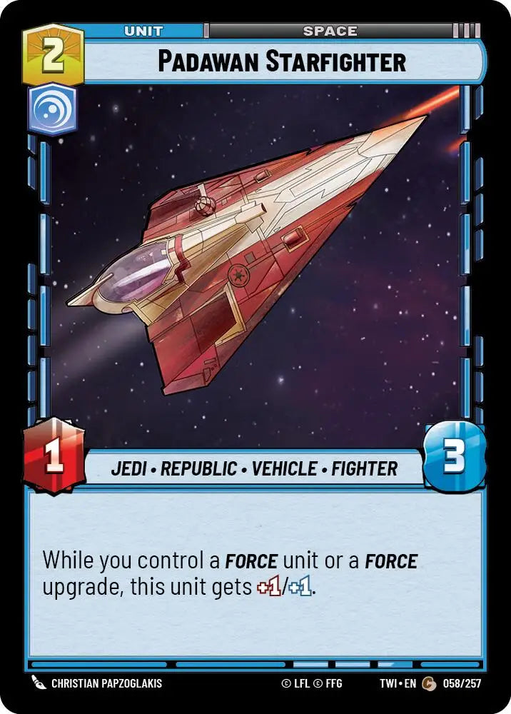 Padawan Starfighter (058/257) [Twilight of the Republic] - Star Wars: Unlimited Single