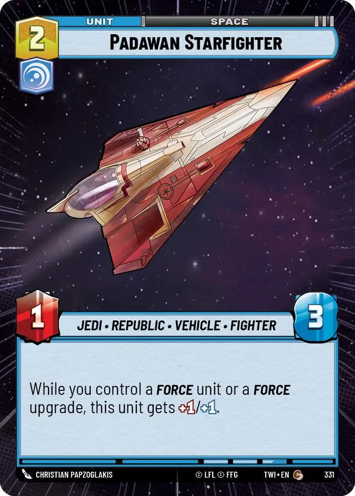 Padawan Starfighter (Hyperspace) (331) [Twilight of the Republic] - Star Wars: Unlimited Single