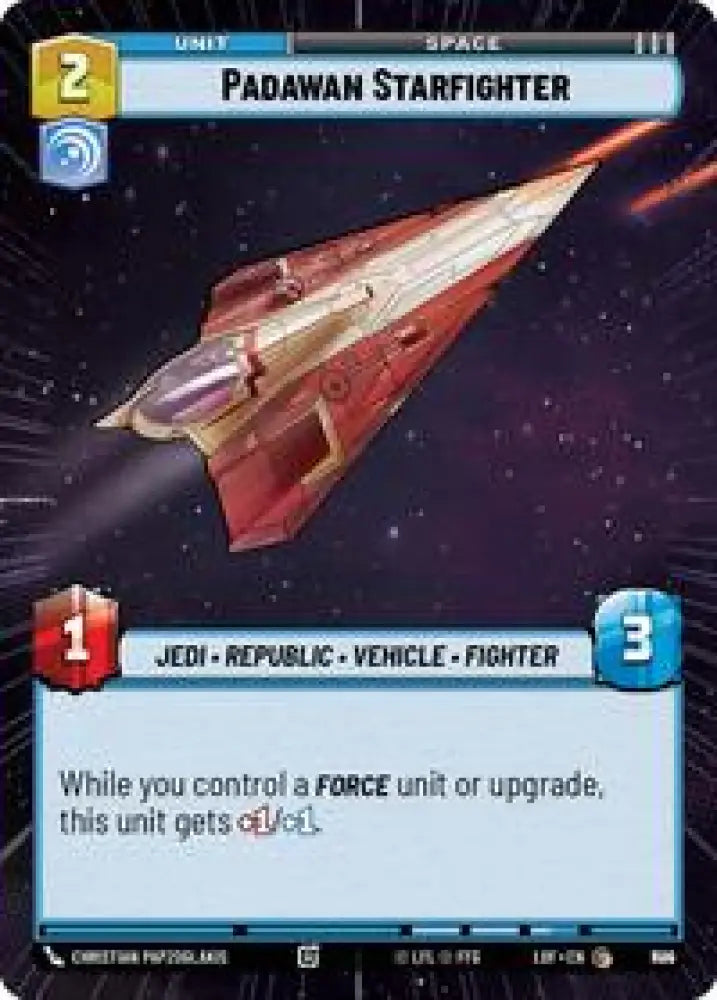 Padawan Starfighter (Hyperspace Foil) (800) [Legends of the Force]