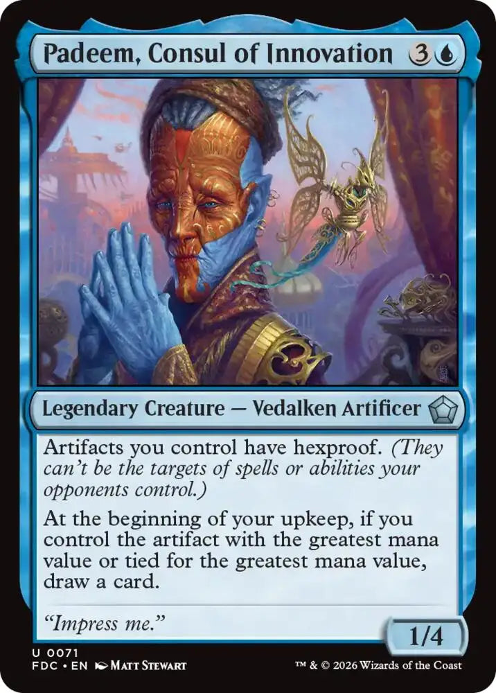 Padeem, Consul of Innovation (71) [Foundations Commander]