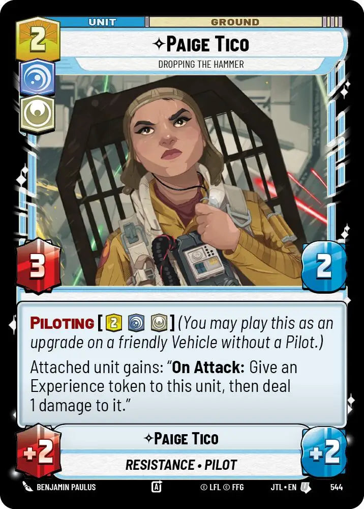 Paige Tico - Dropping the Hammer (Foil) (544) [Jump to Lightspeed] - Star Wars: Unlimited Single