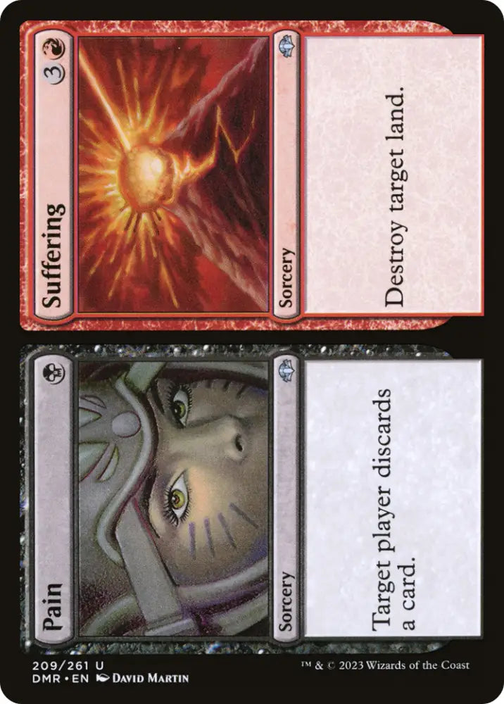 Pain // Suffering [Dominaria Remastered] - MTG Single